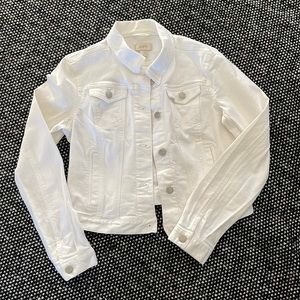 LOFT White Denim Jacket-Size Small EUC!